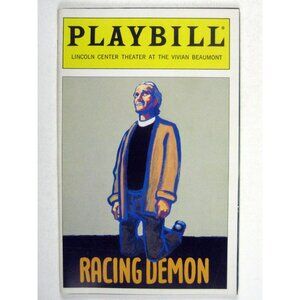Racing Demon Playbill December 1995 Paul Giamatti John Curless Michael Cumpsty